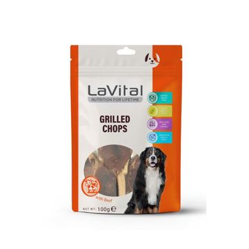 Lavital Grilled Chops Kuzu Etli Pirzola 100 gr Köpek Ödül Maması