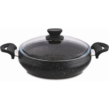 Lavonni Krem 30 cm Granit Güveç Basık Tencere