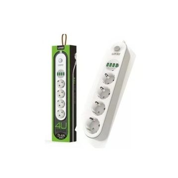 Ldnio SE4432 4prİz+4 Usb Akım Korumalı Priz