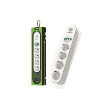 Ldnio SE4432 4prİz+4 Usb Akım Korumalı Priz