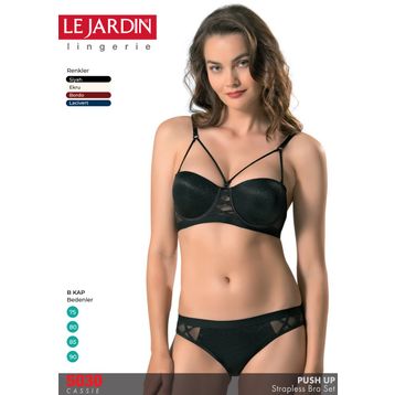 Le Jardin 5030 Siyah Kadın Cassie Dolgu Sütyen Külot Takım