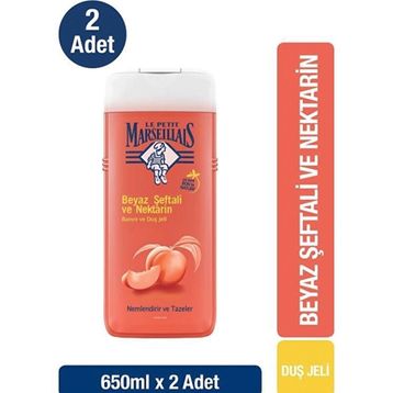 Le Petit Marseillais 2x650 Beyaz Şeftali Duş Jeli