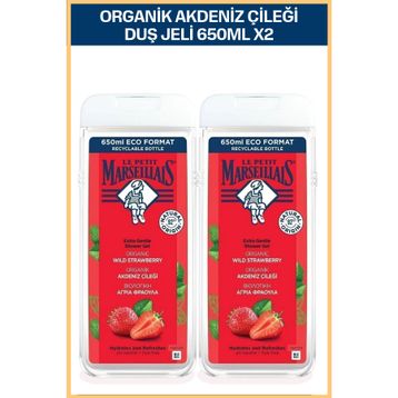 Le Petit Marseillais 2x650 ml Akdeniz Çileği Duş Jeli