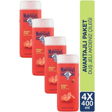 Le Petit Marseillais Akdeniz Çileği 4x400 ml Duş Jeli