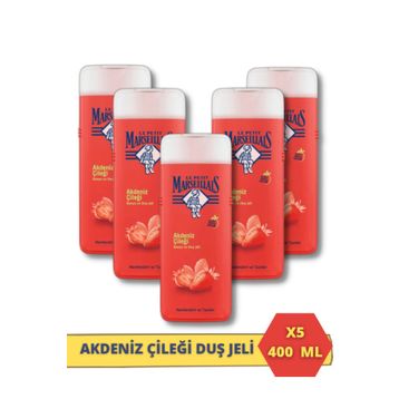 Le Petit Marseillais Akdeniz Çileği 5x400 ml Duş Jeli