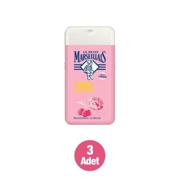 Le Petit Marseillais Frambuaz ve Şakayık 3x250 ml Duş Jeli