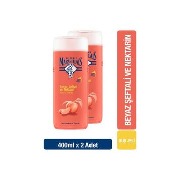 Le Petit Marseillais Organik Şeftali Aromalı Nemlendirici Tüm Ciltler İçin 400 ml Kalıcı Kokulu Duş Jeli