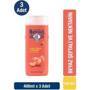 Le Petit Marseillais Şeftali ve Nektarin 3x400 ml Duş Jeli