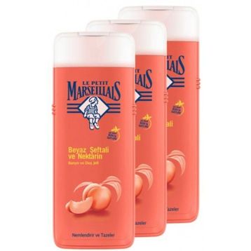 Le Petit Marseillais Şeftali ve Nektarin 3x400 ml Duş Jeli