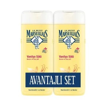 Le Petit Marseillais Vanilya Sütü 2x400 ml Duş Jeli