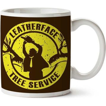 Leatherface Tree Service Texas Chainsaw Massacre Baskılı Kupa