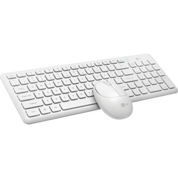 Lecoo KW204 Kablosuz Beyaz Klavye Mouse Set