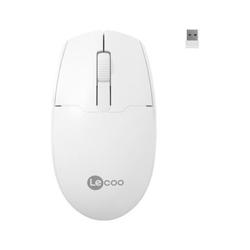 Lecoo WS204 Beyaz Optik Kablosuz Mouse