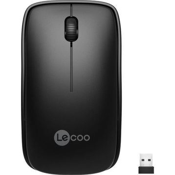 Lecoo WS208 Siyah Ergonomik Optik Kablosuz Mouse