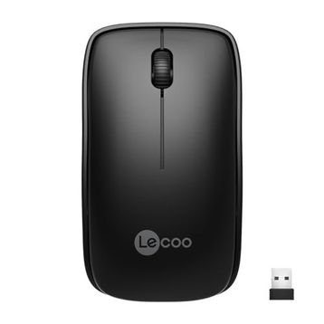Lecoo WS208 Siyah Ergonomik Optik Kablosuz Mouse