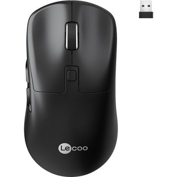 Lecoo WS216 Siyah Ergonomik Optik Kablosuz Mouse