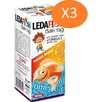 Ledapharma Ledafish Omega-3 Portakal Aromalı 150 ml Şurup