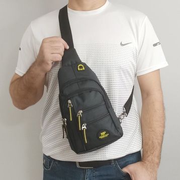 Lederax LD266 Sarı Bodybag Çift Taraf Askılı Göğüs Çantası