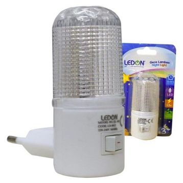 Ledon LD-9012 Anahtarlı 0.5W Renkli Ledli Gece Lambası