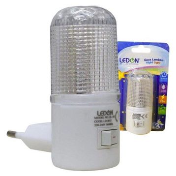Ledon LD-9012 Anahtarlı 0.5W Renkli Ledli Gece Lambası