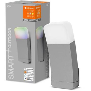 Ledvance Smart Wi-Fi IP44 Rgb+W Gri Dış Mekan Eğri Aplik Aydınlatma