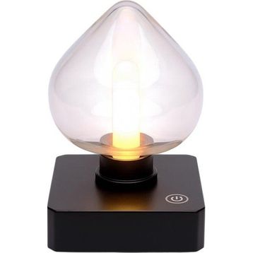 Ledx Yqx-Anl95-B03 Amber Renkli Alev Efektli Dokunmatik Masa Lambası 800Mah Şarjlı