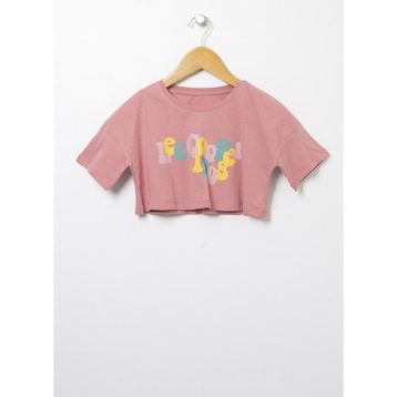 Lee Cooper 222LCG242002 Baskılı Koyu Somon Kız Çocuk T-shirt