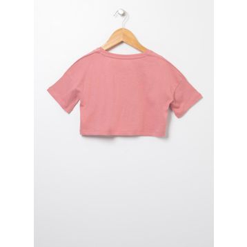 Lee Cooper 222LCG242002 Baskılı Koyu Somon Kız Çocuk T-shirt