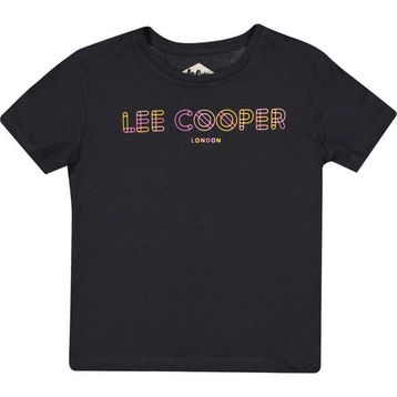 Lee Cooper 222LCG242005 Baskılı Siyah Kız Çocuk T-shirt