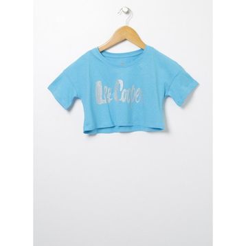 Lee Cooper 222LCG42006 Baskılı Turkuaz Kız Çocuk T-shirt