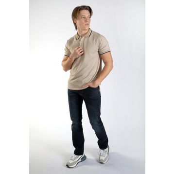 Lee Cooper 242 LCM 242029 Bej Jasec Erkek Polo Yaka T-shirt