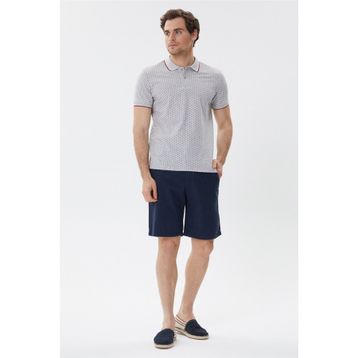 Lee Cooper Andy Gri Melanj Polo Yaka Erkek T-shirt