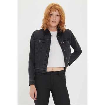Lee Cooper Freda 6 Kürklü Kadın Jean Ceket