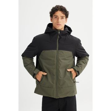 Lee L2520257801 Kapüşonlu Relaxed Haki Erkek Mont