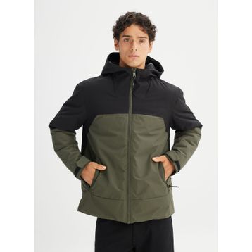 Lee L2520257801 Kapüşonlu Relaxed Haki Erkek Mont