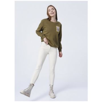 Lee L626007614 Yüksek Bel Skinny Fit Bej Kadın Denim Pantolon