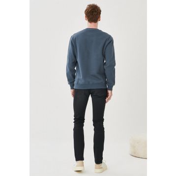 Lee L719IZHL 001 Siyah Luke Slim Fit Düşük Bel Dar Paça Streç Jeans Erkek Kot Pantolon