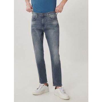 Lee L733NKUQ Light Gri Erkek Austin Regular Tape Kırmızı Denim Jean Pantolon