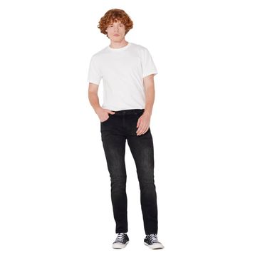 Lee Luke Asfalt Siyahı Slim Tapered Erkek Jean Pantolon
