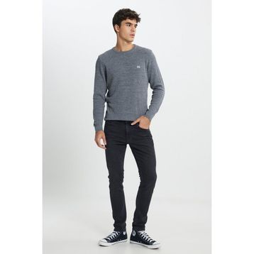 Lee Luke Asfalt Siyahı Slim Tapered Erkek Jean Pantolon