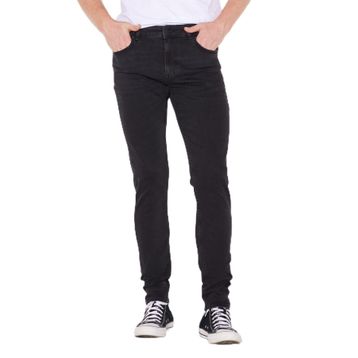 Lee Malone Siyah Skinny Erkek Jean Pantolon