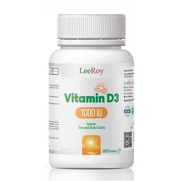 LeeRoy Vitamin D3 1000 mg 120 Tablet