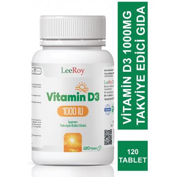 LeeRoy Vitamin D3 1000 mg 120 Tablet