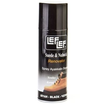 Leflef Süet Nubuk Siyah 200 ml Sprey Ayakkabı Boyası