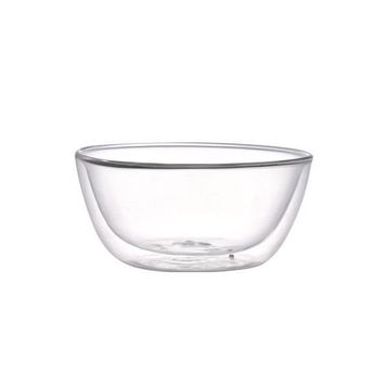 Leggno Vetro Borosilikat 350 ml Çift Camlı Kase