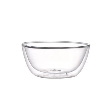 Leggno Vetro Borosilikat 350 ml Çift Camlı Kase