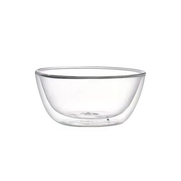 Leggno Vetro Borosilikat 350 ml Çift Camlı Kase