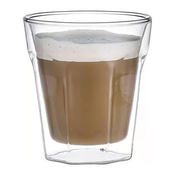 Leggno Vetro Borosilikat 80 ml Çift Camlı Espresso Bardağı