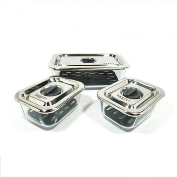 Leggno Vtr7070scs03 Vetro 3'lü Set Cam Saklama Kabı