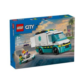 Lego 60451 City Acil Yardım Ambulansı 5+ Yaş 184 Parça